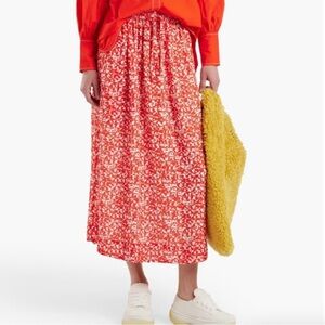 GANNI Floral Print Skirt